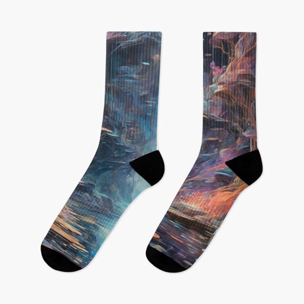 Item preview, A mesmerizingly vivid depiction of a futuristic holo-deck. designed and sold by Cherryblossom50.
