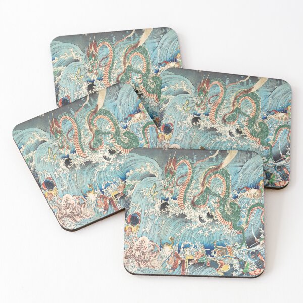 Item preview, Utagawa Kuniyoshi's Recovering the Stolen Jewel from the Palace of the Dragon King (1853) designed and sold by TheHappyK.