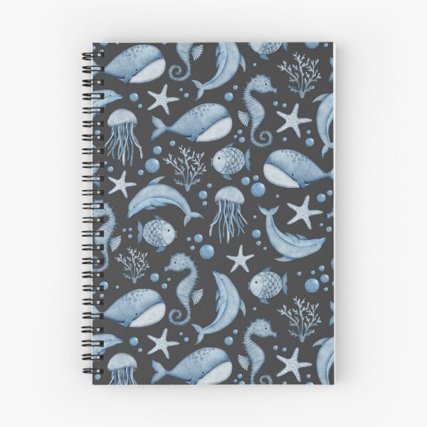 Item preview, Blue Whales and Dolphins Pattern designed and sold by Elisabeth Coelfen.