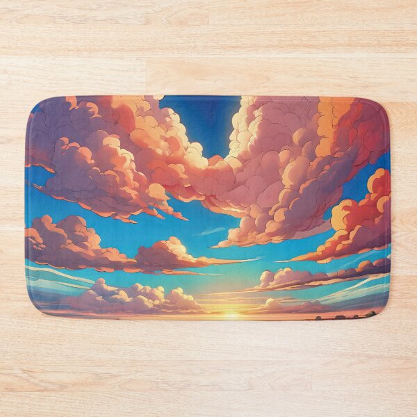 Item preview, Orange Anime Clouds designed and sold by Jin-Ai.