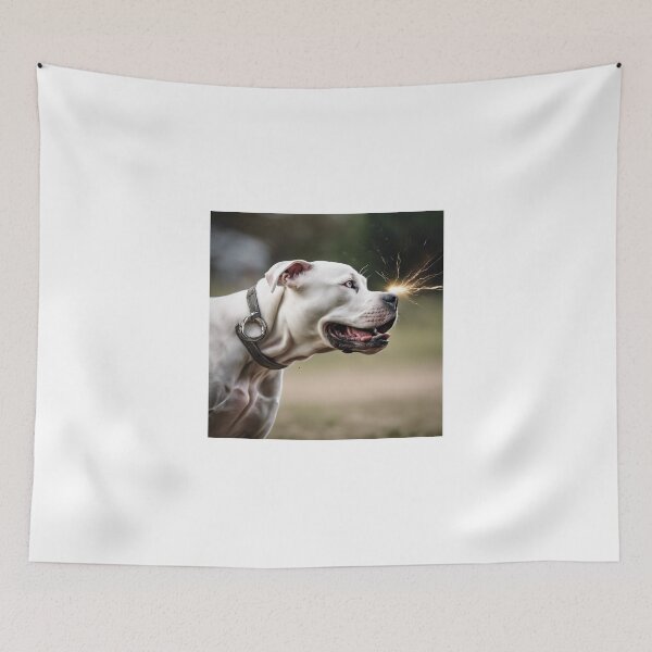 Item preview, Cute Dogo Argentino with Lithnig in his nose designed and sold by andrew758.