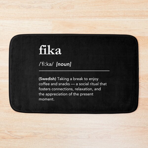 Item preview, Fika definition, fika meaning, coffee culture, coffee break, sweden, dictionary art, swedish words designed and sold by lagunaklein.