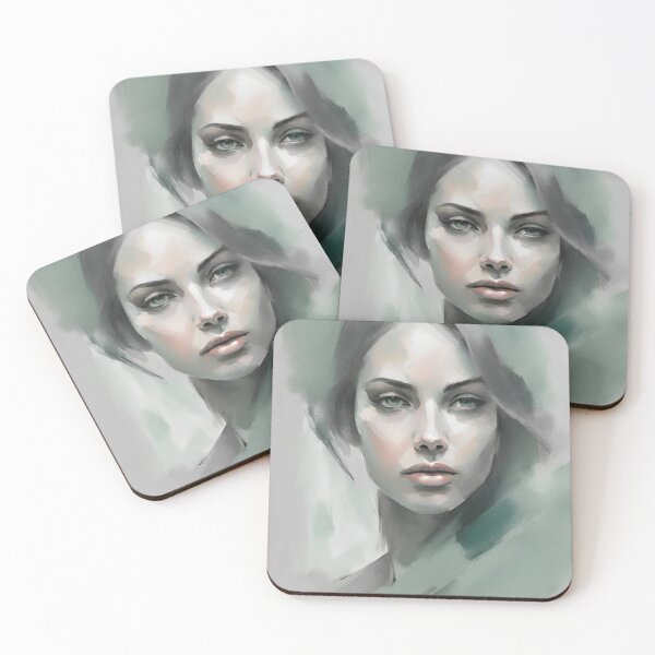 Item preview, Subtle Pastel Green-Grey - Soft Elegance Leonora designed and sold by BPMagic.