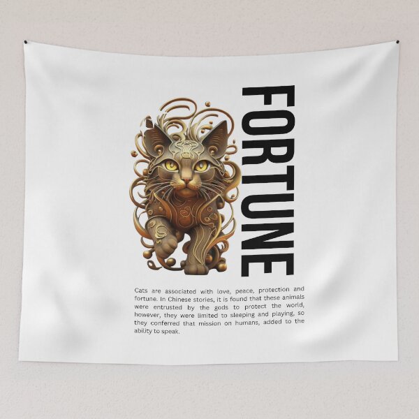 Item preview, Copy of Cat and Fortune II-White designed and sold by PatronesKawai.