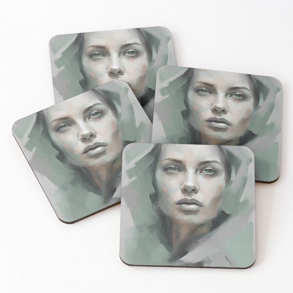 Item preview, Subtle Pastel Green-Grey - Soft Elegance Cosima designed and sold by BPMagic.