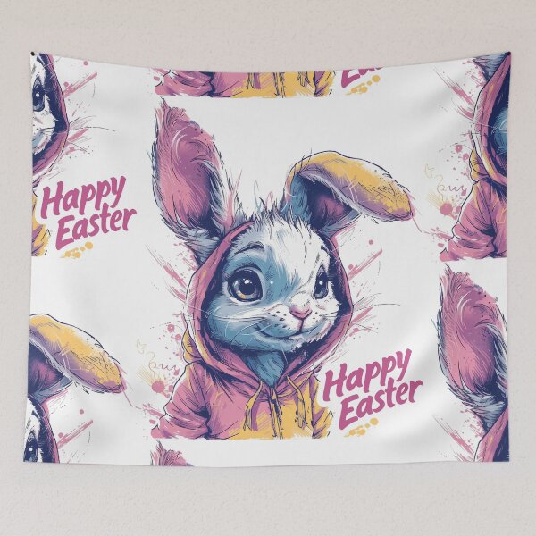 Item preview, Spring joy: Colorful Easter cartoon collection, Easter bunny, gift, colorful eggs designed and sold by RiSchuDesign.