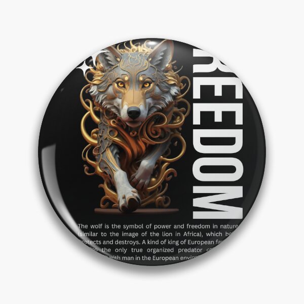 Item preview, The Wolf and Freedom designed and sold by PatronesKawai.
