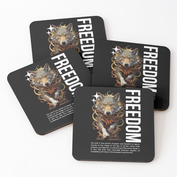 Item preview, The Wolf and Freedom designed and sold by PatronesKawai.
