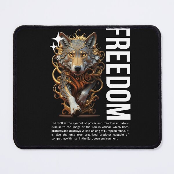 Item preview, The Wolf and Freedom designed and sold by PatronesKawai.