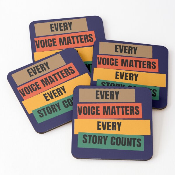 Item preview, Every Story Countsoice Matters. Every Story Counts: Black History Month Design for All Ages designed and sold by InkPrintables.