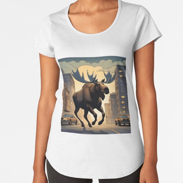 Graceful moose Premium Scoop T-Shirt