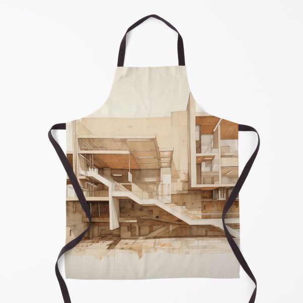 Item preview, Contemporary Building Perspective Watercolor designed and sold by PigmentPulse.