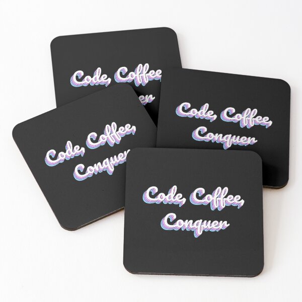 Item preview, Code, Coffee, Conquer designed and sold by QuoteQuest.