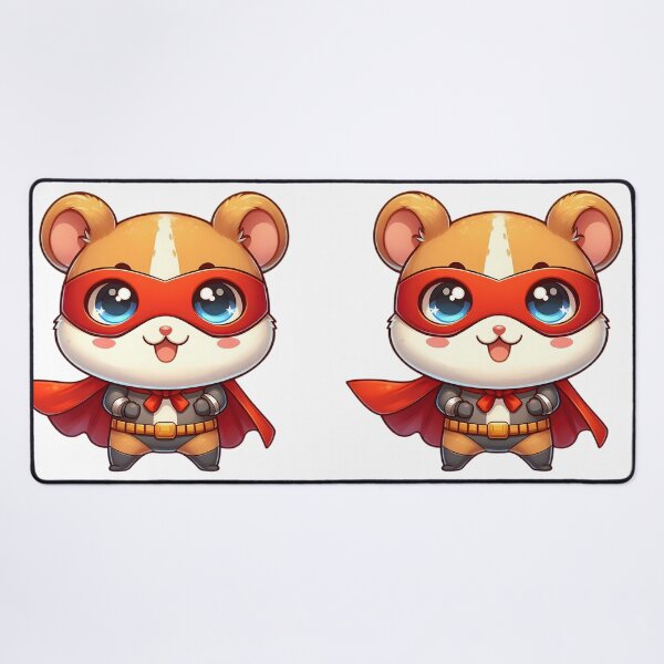 Item preview, Cute Chibi Superhero Hamster designed and sold by Delamoon.