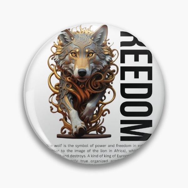 Item preview, The Wolf and Liberty-white designed and sold by PatronesKawai.