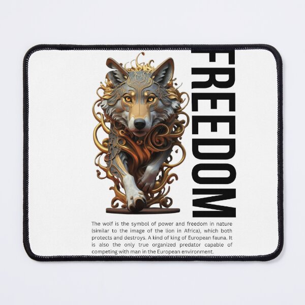 Item preview, The Wolf and Liberty-white designed and sold by PatronesKawai.