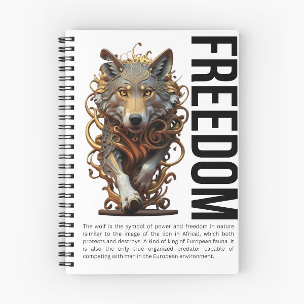 Item preview, The Wolf and Liberty-white designed and sold by PatronesKawai.