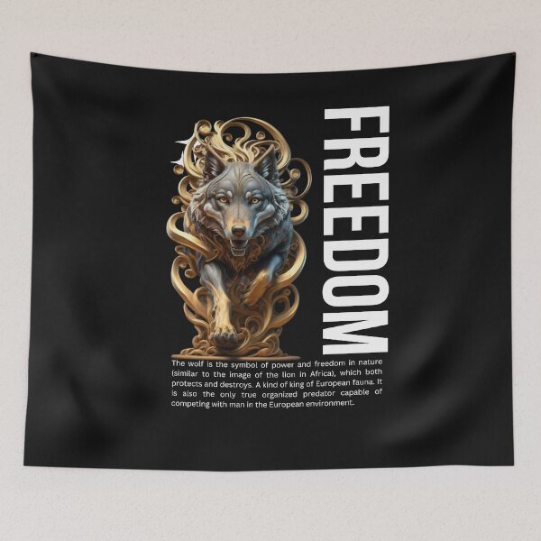 Item preview, The Wolf and Freedom II designed and sold by PatronesKawai.