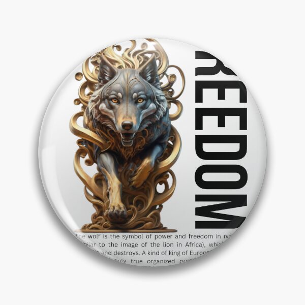 Item preview, Copy of The Wolf and Liberty-white designed and sold by PatronesKawai.