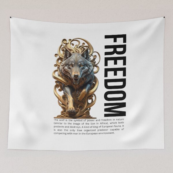 Item preview, Copy of The Wolf and Liberty-white designed and sold by PatronesKawai.