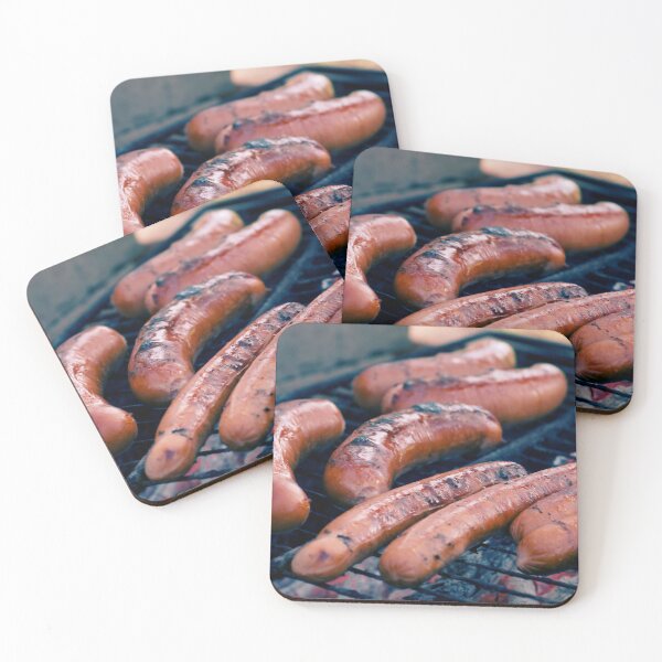 Item preview, Sausages and wieners on a grill designed and sold by riku05830.