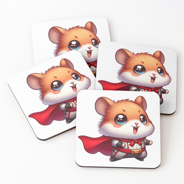 Item preview, Cute Chibi Superhero Hamster designed and sold by Delamoon.