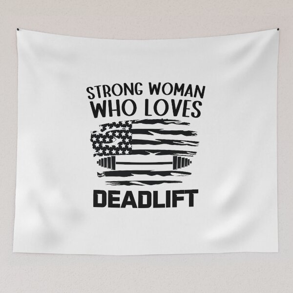 Item preview, Girl Deadlift - Strong Woman Who Loves Deadlift - Motivational Saying designed and sold by GRABAPSHOP.