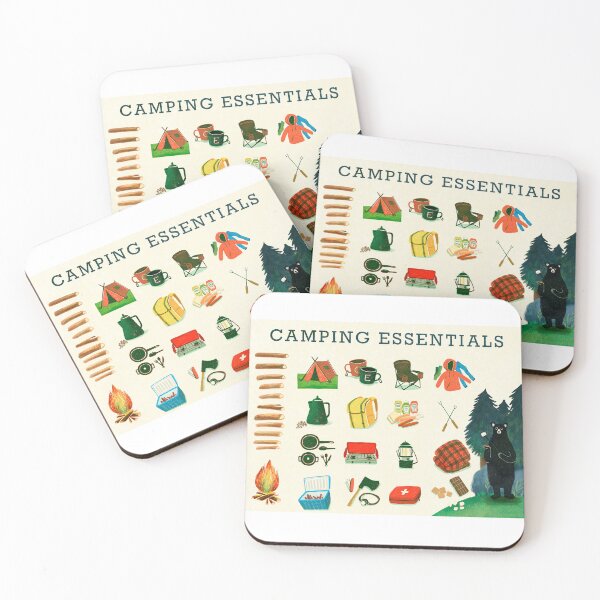 Item preview, Let's go camping - camping essentials designed and sold by Rollingpeach.