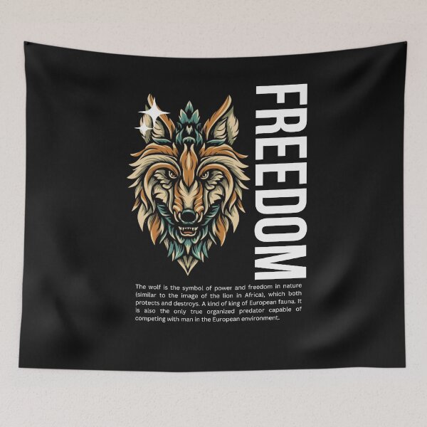 Item preview, The Wolf and Freedom IV designed and sold by PatronesKawai.