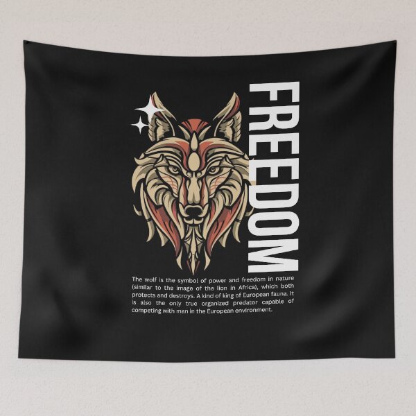 Item preview, The Wolf and Freedom V designed and sold by PatronesKawai.