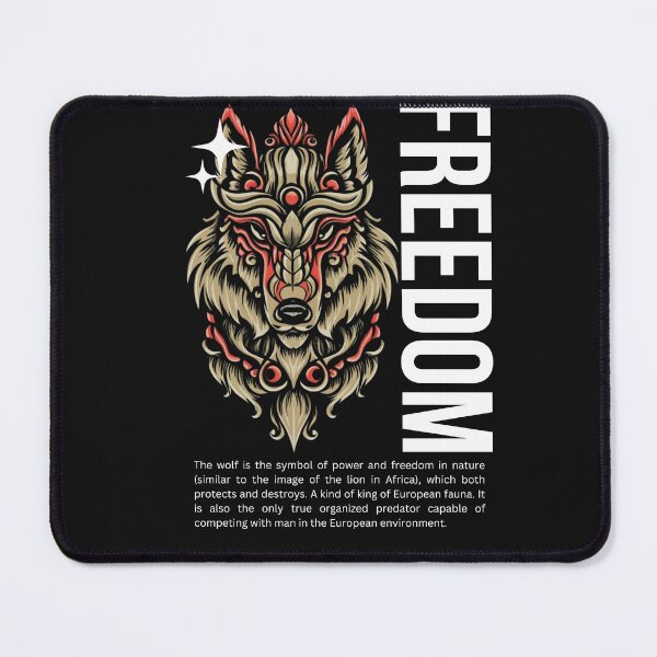 Item preview, The Wolf and Freedom VI designed and sold by PatronesKawai.