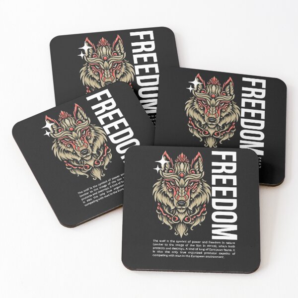Item preview, The Wolf and Freedom VI designed and sold by PatronesKawai.