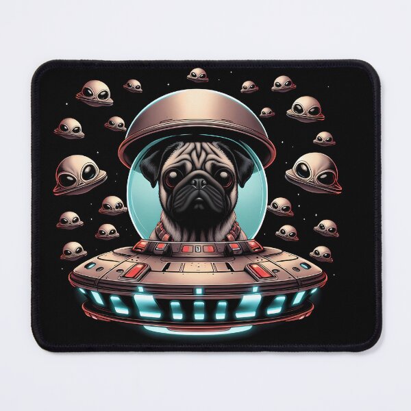 Item preview, Pug Invasion designed and sold by Funny Vintage Stickers And T-Shirts.