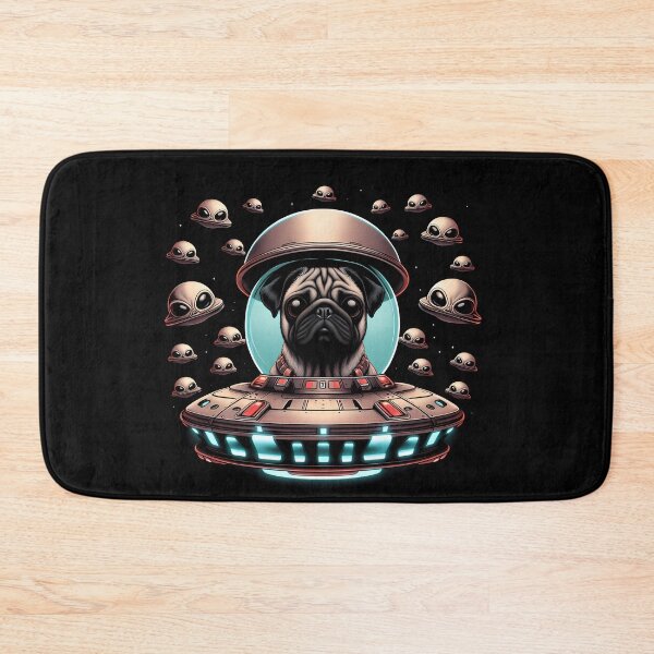 Item preview, Pug Invasion designed and sold by Funny Vintage Stickers And T-Shirts.