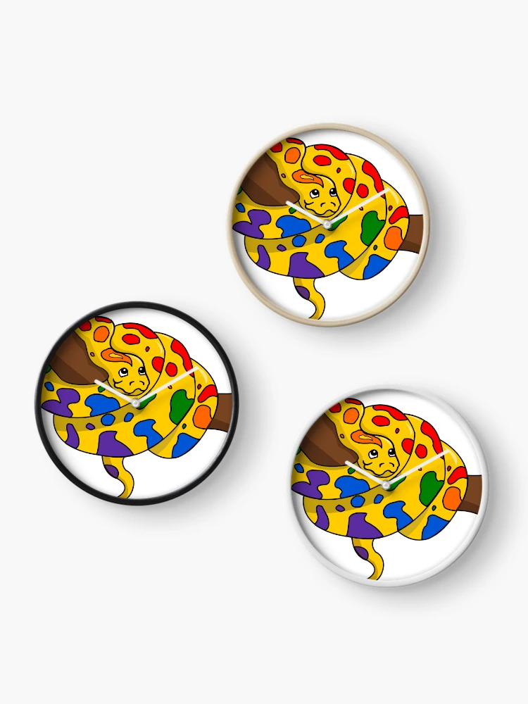 Thumbnail 3 of 4, Clock, Pride Python designed and sold by HarveyHandcraftsandDesigns.