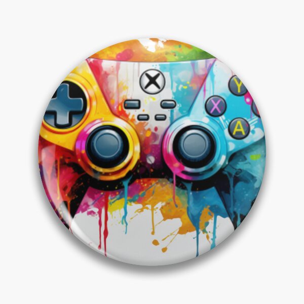 Item preview, controllers in colorful and watercolor versions designed and sold by ale2205.
