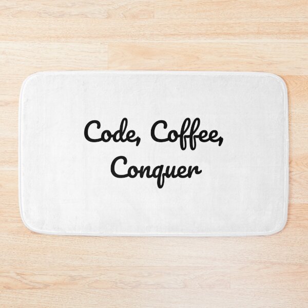 Item preview, Code, Coffee, Conquer designed and sold by QuoteQuest.