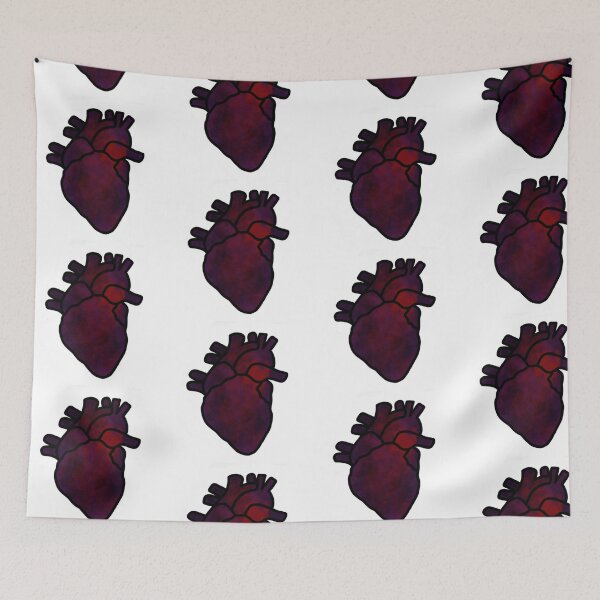 Item preview, “Violence // Violets” Heart designed and sold by fayesyourfears.