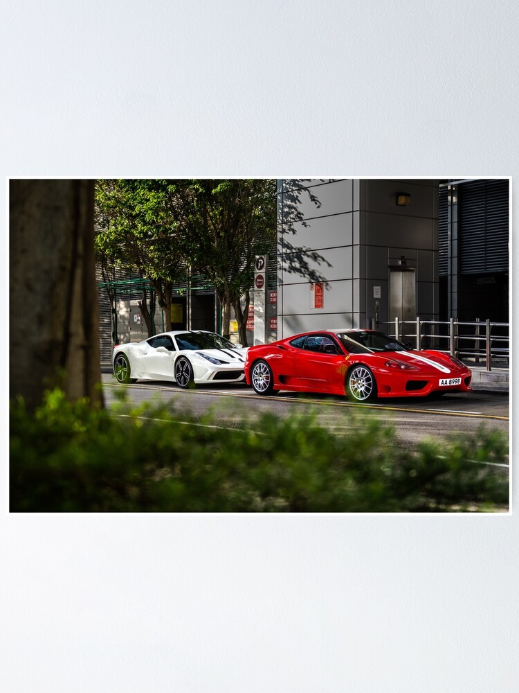 Ferrari 458 Speciale 360 Challenge Stradale Poster By Ricoliu Redbubble