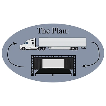 Artwork thumbnail, Load In and Load Out Plan by Color Block Art Shop
