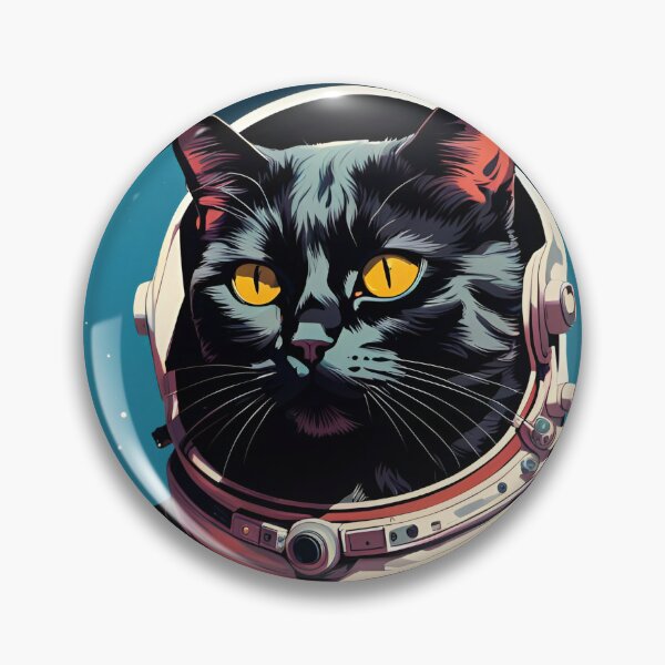 Aperçu de l'œuvre Chat astronaute noir créée et vendue par giditango.