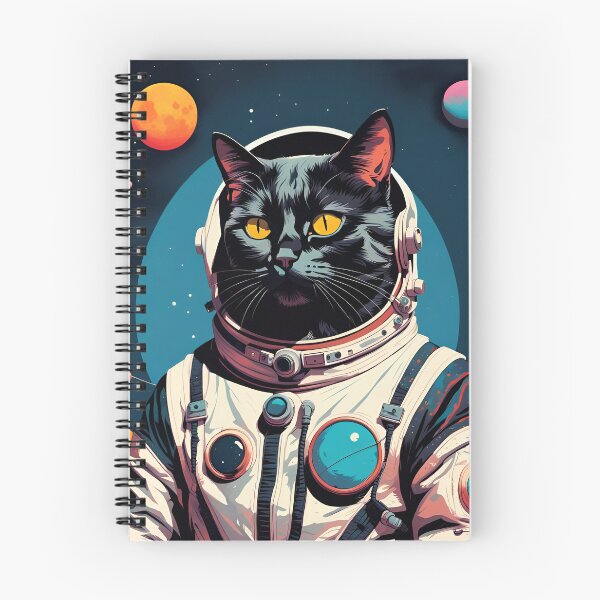 Item preview, Black Astronaut Cat designed and sold by giditango.