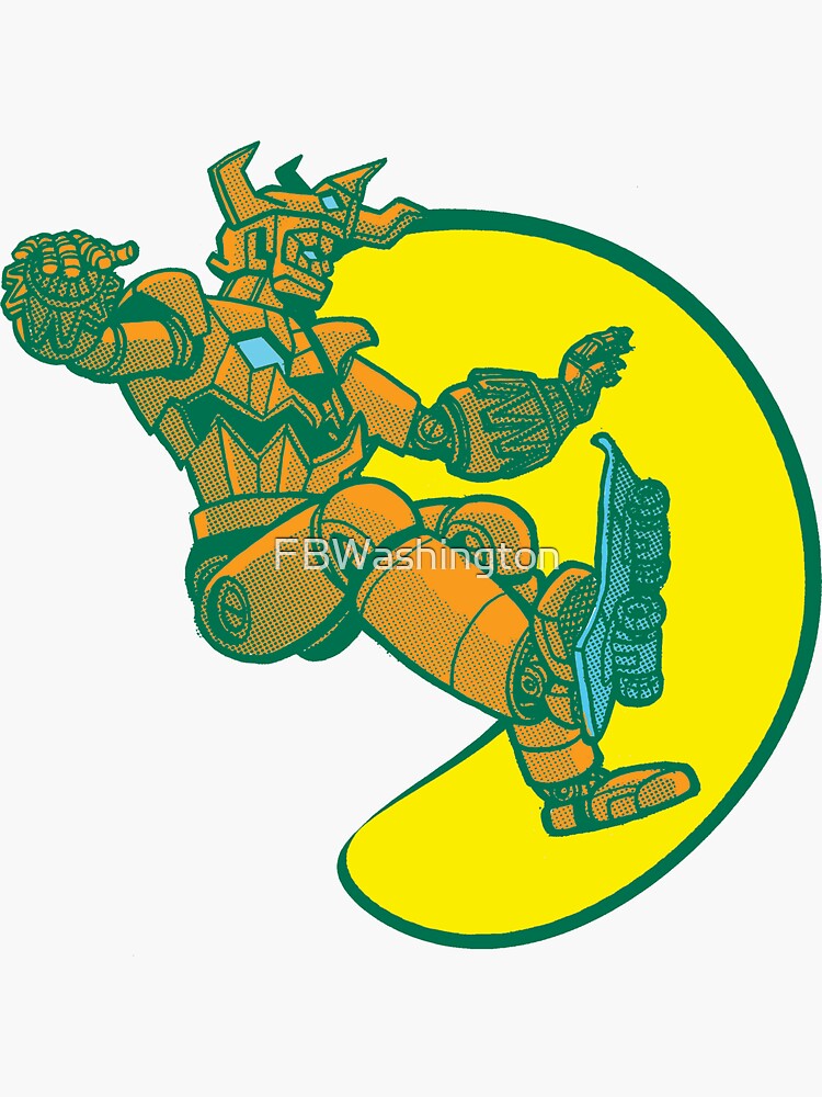 Thumbnail 3 of 3, Sticker, Robo Jammin Two designed and sold by FBWashington.
