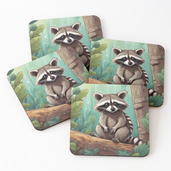 Item preview, Funny Raccoon Art and Cute Raccoon Gifts For Raccoon Lovers  designed and sold by Cuteanimalgifts.