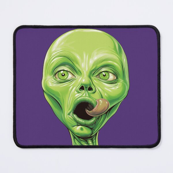 Item preview, Green Alien face designed and sold by Closet Goblin.