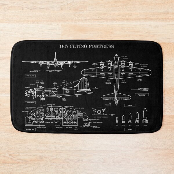 Item preview, B-17 Flying Fortress (White Stencil - No Background) designed and sold by BGALAXY.