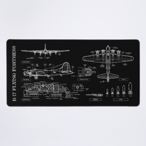 Item preview, B-17 Flying Fortress (White Stencil - No Background) designed and sold by BGALAXY.