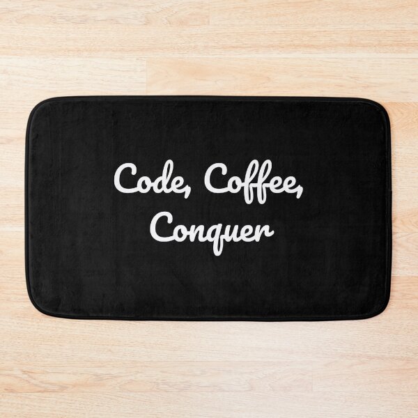 Item preview, Code, Coffee, Conquer designed and sold by QuoteQuest.