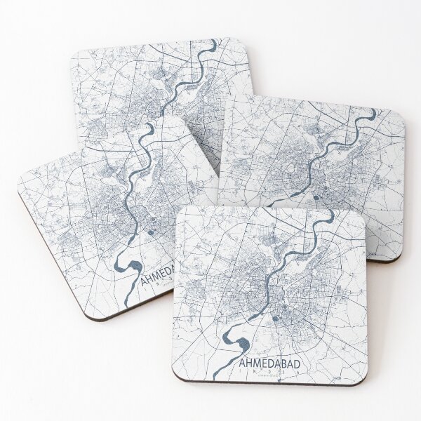 Item preview, Ahmedabad City Map of Gujarat, India - Coastal designed and sold by deMAP.