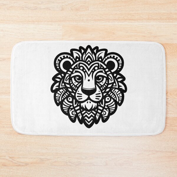 Item preview, Tribal lion tattoo style design Sticker designed and sold by EricSticks.